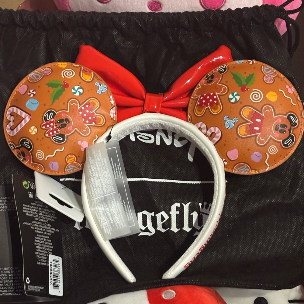 Loungefly Disney Minnie Mouse Gingerbread Headband With Dustbag - Picture 3 of 8